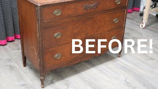 DON'T Ruin a Vintage Dresser! – Strip and Restore Instead! - Thrift Diving
