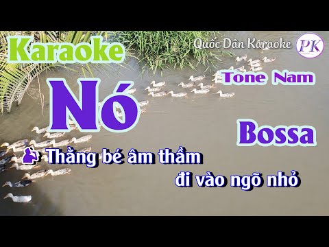 Karaoke Nó | Bossa Nova | Tone Nam (Bm,Tp:126) | Quốc Dân Karaoke