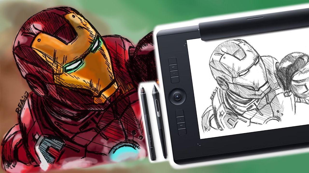 Wacom Intuos Pro Paper Review - Digital Drawing Tablet - RapidFireArt
