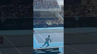 Carlos Alcaraz Court Level Tennis View at the 2025 Cincinnati Open