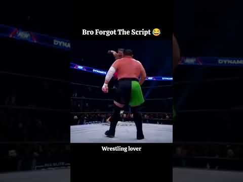Bro forgot the script #shorts #trending #youtubeshorts #wrestling