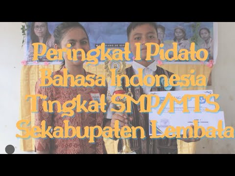 JUARA I LOMBA PIDATO BINDO TINGKAT SMP SEKABUPATEN