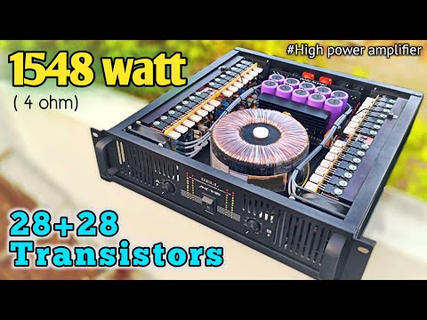 1500+1500 watt high power amplifier assembly using 28+28 transistors 2SC5200/2SA1943 #cbzproject