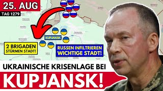 25. & 27. Brigade erobert Moskowka & dringt in Kupjansk vor, 57. Brigade besetzt Saporiske!