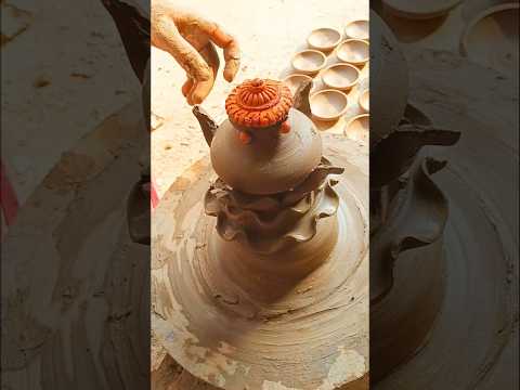 pottery with clay 🌸✨ #shorts #viral #video #trending #pottery #clayart #like #love #music