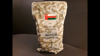 2023 Omani Armed Forces 24 Hour Combat Ration Fava Beans Lamb Curry MRE Tasting Test Review