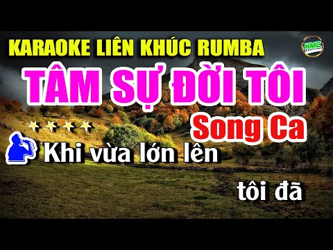 Karaoke Liên Khúc Song Ca Nhạc Sống Bolero | Tuyển Chọn Nhạc Trữ Tình Dễ Hát | Tâm Sự Đời Tôi