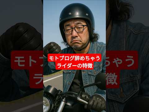 モトブログ続かないライダーの特徴その1