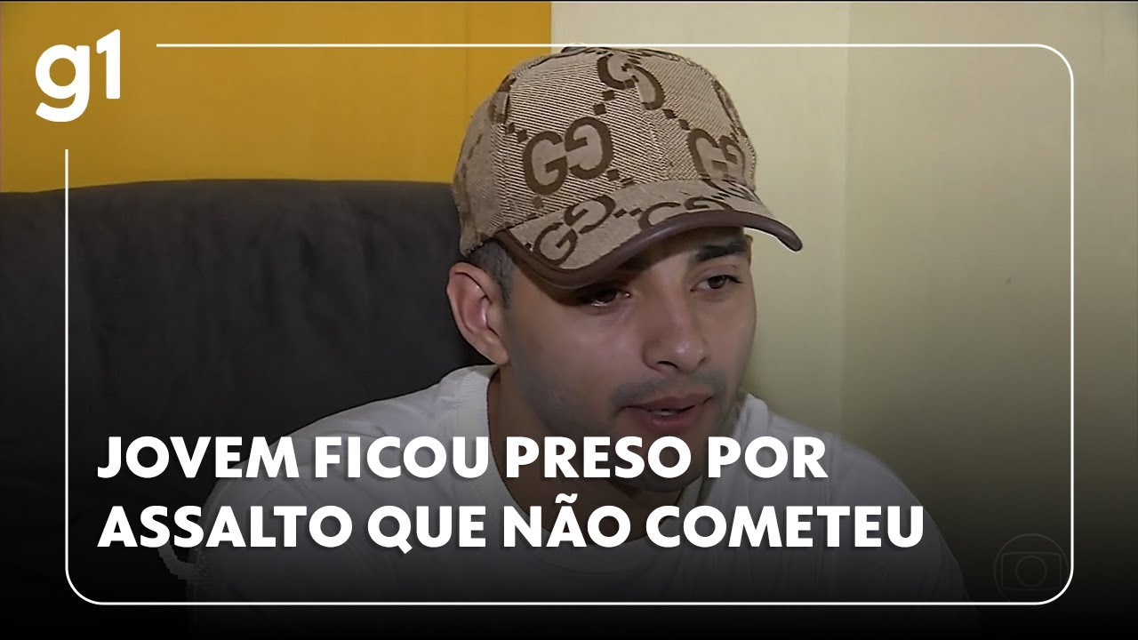Jornal Hoje homem de 26 anos passa uma semana preso por assalto que não cometeu no Ceará