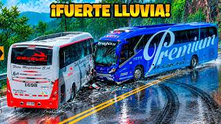 ¡UNA CURVA A CIEGAS TERMINÓ EN CHOQUE FRONTAL! 😱🚌 | American Truck Simulator