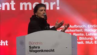 Sahra Wagenknecht BSW Bundestagswahlkampf in Berlin 2025