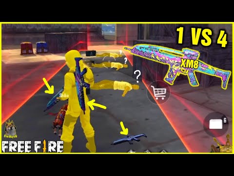 (Free Fire) Chỉ dùng XM8 1 vs 4 tử chiến và cái kết | StarBoyVN