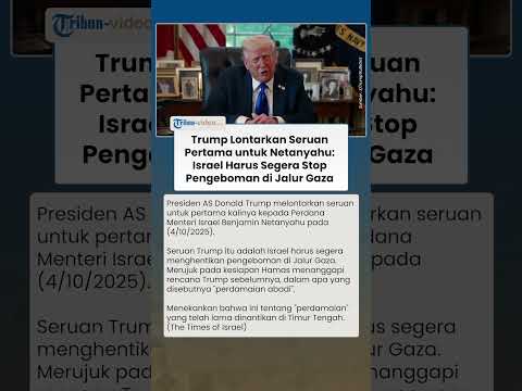 Seruan Pertama Kali Dilontarkan Trump ke Netanyahu: Israel Harus Segera Stop Pemboman di Jalur Gaza
