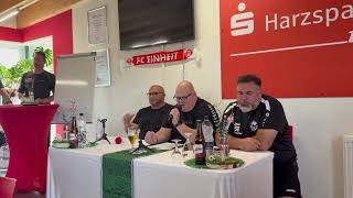 Pressekonferenz FC Einheit Wernigerode - FSV Budissa Bautzen