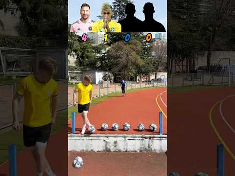 HITS THE BALL VS 4 POPULAR FOOTBALLERS😱⚽️#challenge #football #foryou #funny