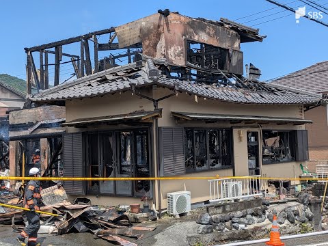 「住宅の2階から火が出ている」2階建ての住宅と物置全焼 出火当時は無人か けが人はなし＝静岡・富士宮市