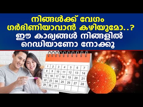 നിങ്ങള്‍ക്ക് വേഗം ഗര്‍ഭിണിയാവാന്‍ കഴിയുമോ  ..? ഈ കാര്യങ്ങള്‍ നിങ്ങളില്‍ റെഡിയാണോ നോക്കൂ #fertility