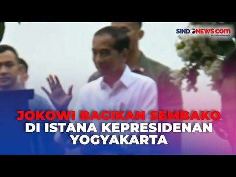 FT: Jokowi Bagikan Sembako Di Istana Presiden Yogyakarta Saat PDIP ...