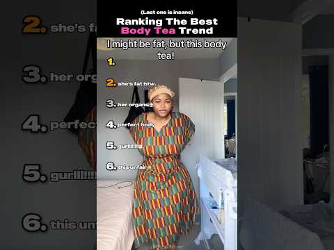 Ranking The Best Body Tea Trend #tiktoktrend #usa #shorts