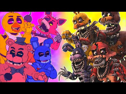 [SFM FNaF] Nightmare VR vs Retro Animatronics