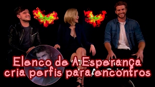 Jennifer Lawrence e elenco de A Esperança cria perfis online para encontros (legendado)