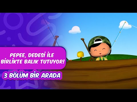 Pepee, Dedesi ile Birlikte Balık Tutuyor!🐟⚓ Leliko ve Pisi İle 3 Bölüm Bir Arada | Düşyeri