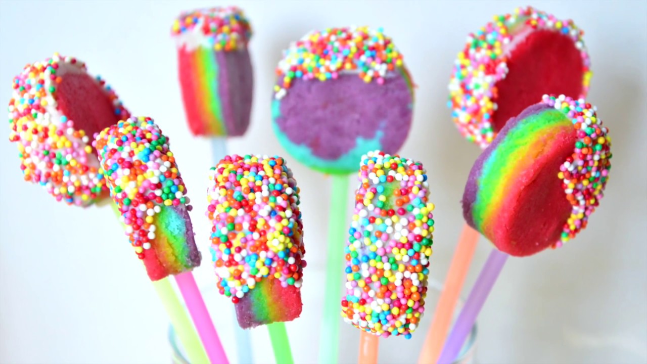 Кейк Попсы Радужный CandyBar Rainbow Cake Pops