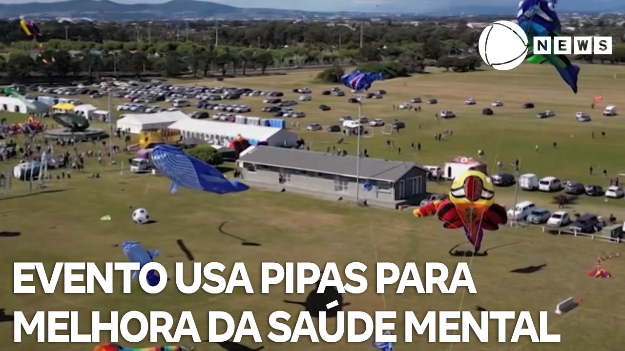 Evento usa pipas para ajudar na melhora da saúde mental