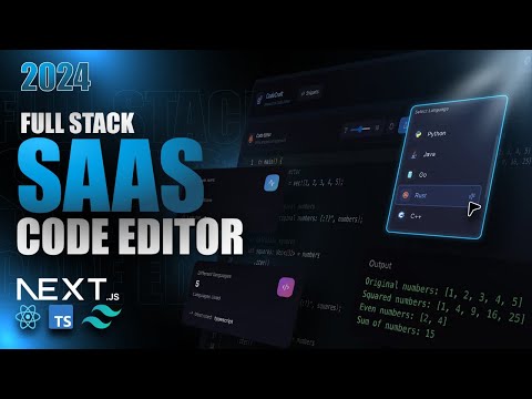 Build a SaaS Code Editor with Next.js 15 - Full Stack VSCode