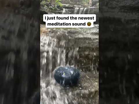 Would you meditate to this?? #nature #meditate #relaxing #rain #waterfall #relax #drums #meditation