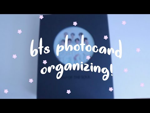 organize my bts photocard collection with me! | September 2020
