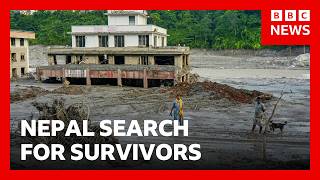 Thumbnail for the video "More than 600 killed in Nepal flood as search for survivors enters fourth day | BBC News" from BBC News