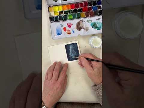 Paint a Romantic White Christmas Tree in under 2 minutes!