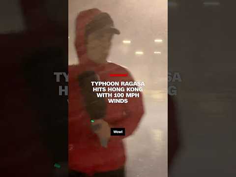 Typhoon Ragasa hits Hong Kong with 100 mph winds