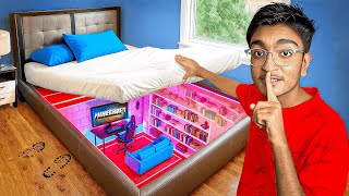I Built a SECRET Gaming Room in My House..!
