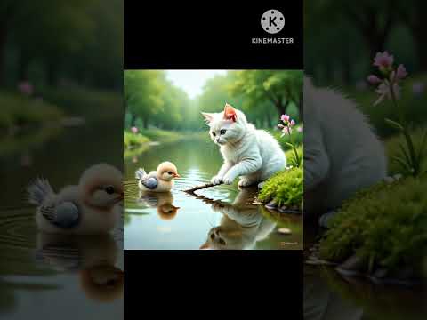 billi ne chidiya ki madad ki very emotional story#emotional #cat #story #aishorts #cartoon #animals