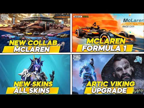 NEW COLLAB MCLAREN F1 l ARTIC VIKING UPGRADE SKIN PUBG MOBILE