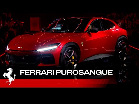The Ferrari Purosangue is presented at the Teatro del Silenzio