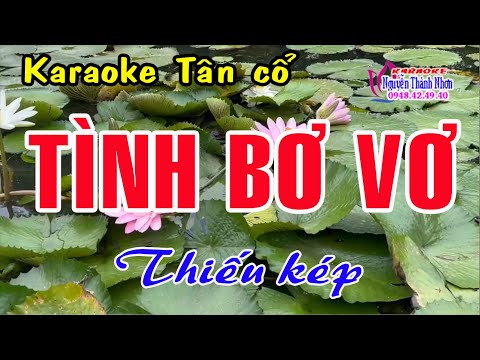 Karaoke tân cổ TÌNH BƠ VƠ – THIẾU KÉP [ Hát cùng Lệ Thu ]