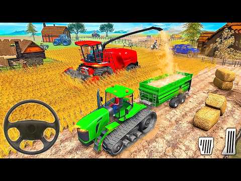 New Tractor Games 2025 - Modern Farm Tractor Driving Games - Farming Tractor 3D - Android Gameplay