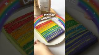 Proudly Layered Cake | A Pride Month-special rainbow matcha cake recipe!
