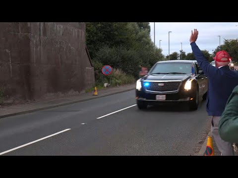 US President Trump arrives in Turnberry to visit Scottish golf course | AFP