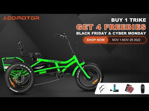 Get 4 Freebies With Your E-trike Purchase Now!
