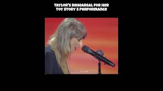 Taylor's rehearsal for her Toy Story 5 performance / #taylorswift #taylornation #performance #new