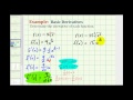 Understanding Derivatives Using the Power Rule