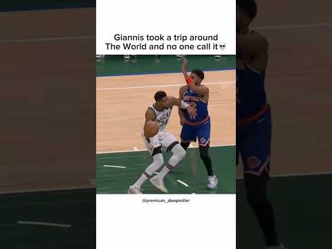 Giannis took a trip around The world and no call it💀 #nba #basketball #giannisantetokounmpo #sub