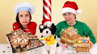 DESAFIO NATAL CHEF COM CASINHA DE BISCOITO ★ Casa, Vila e Lizzie - Compilação | Crescendo com a Lelê