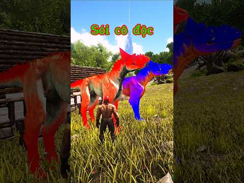 Bro nuôi sói cô độc kỳ lạ. #shorts #ark