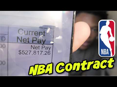NBA Player Shows Their Contract Paycheck Earnings! 💰 Jaylen Clark Breaks Down NBA Pay Stub Payments