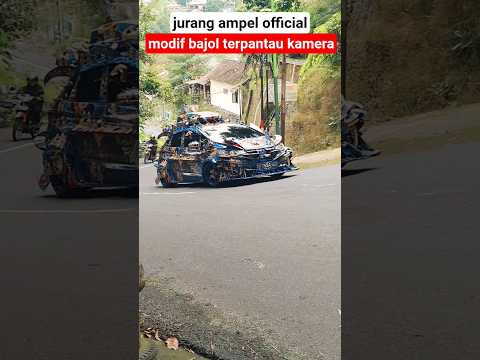 Modif bajol terpantau kamera di tikungan